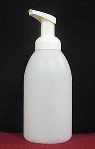 18.5oz, 550mL NATURAL Bottle w/ WHITE Pump (60 Saver Pack)